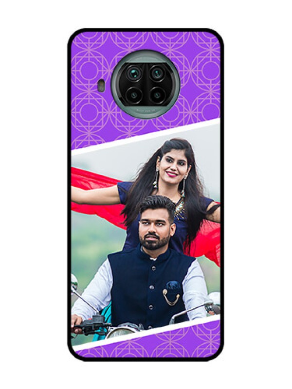 Custom Xiaomi Mi 10I 5G Custom Metal Phone Case - Violet Color Pattern Design