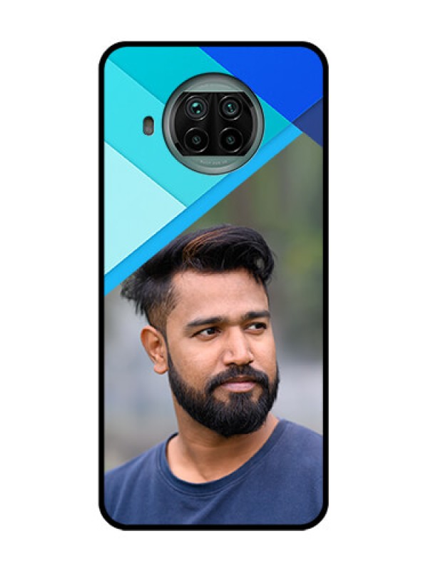 Custom Xiaomi Mi 10I 5G Custom Metal Phone Case - Blue Pattern Design