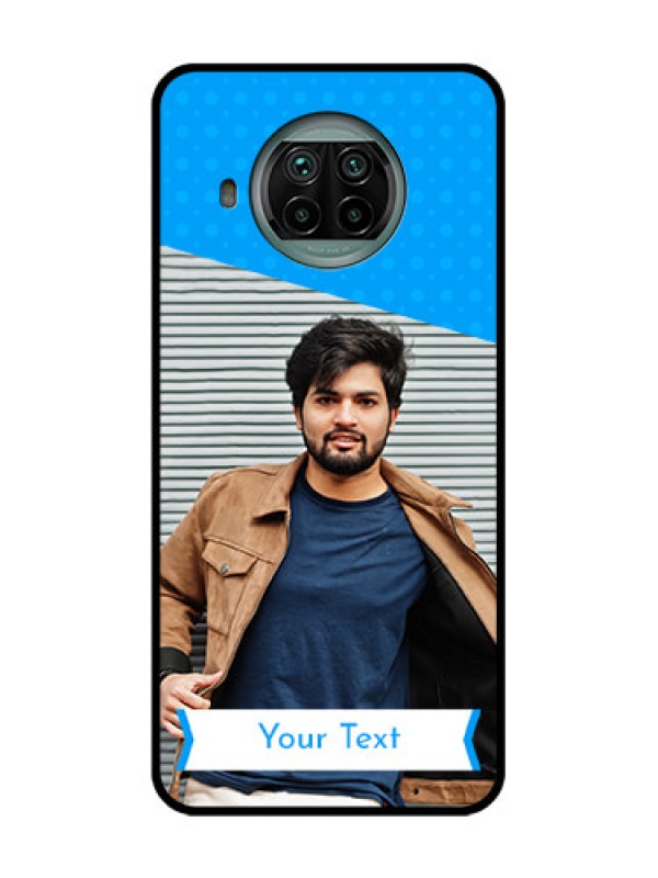 Custom Xiaomi Mi 10I 5G Custom Metal Phone Case - Simple Blue Color Design