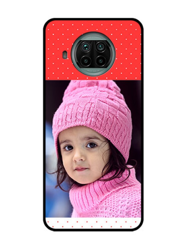 Custom Xiaomi Mi 10I 5G Custom Metal Phone Case - Red Pattern Design