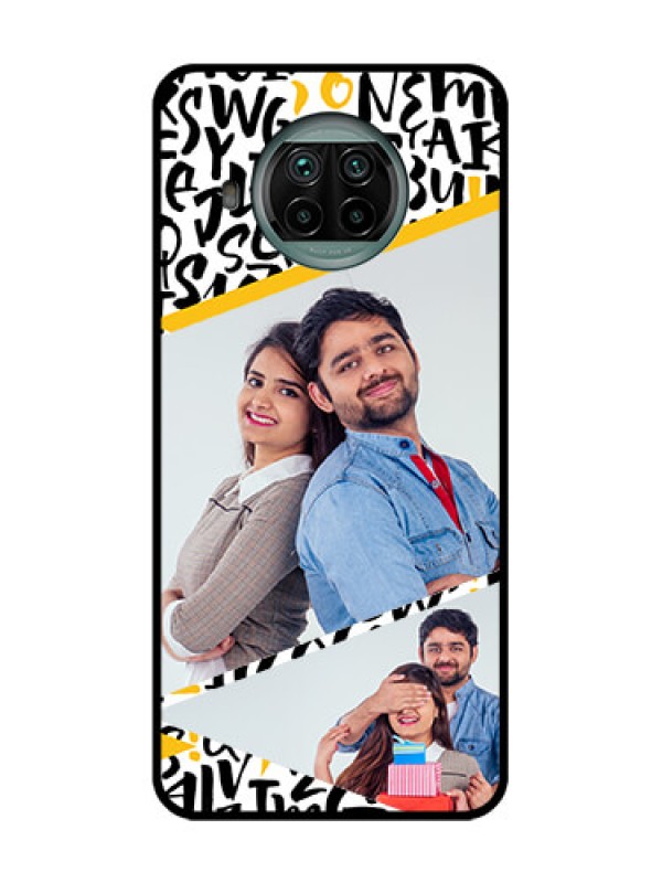Custom Xiaomi Mi 10I 5G Custom Metal Phone Case - Letters Pattern Design