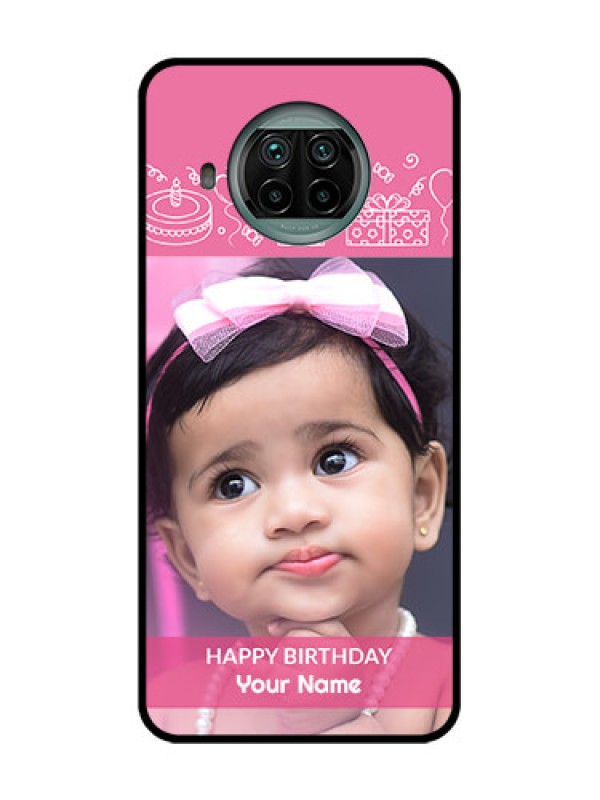 Custom Xiaomi Mi 10I 5G Custom Metal Phone Case - With Birthday Line Art Design