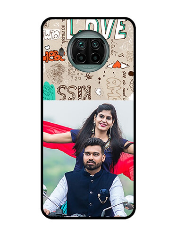 Custom Xiaomi Mi 10I 5G Custom Metal Phone Case - Love Doodle Pattern