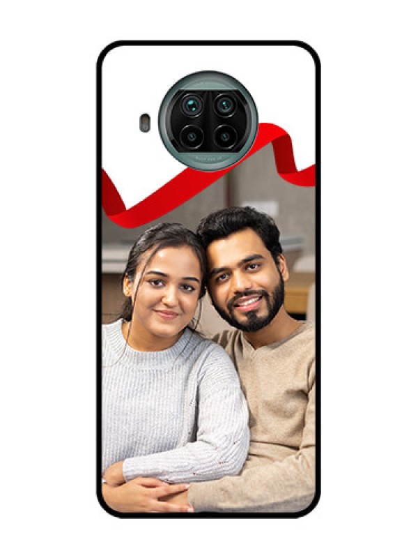 Custom Xiaomi Mi 10I 5G Custom Metal Phone Case - Red Ribbon Frame Design