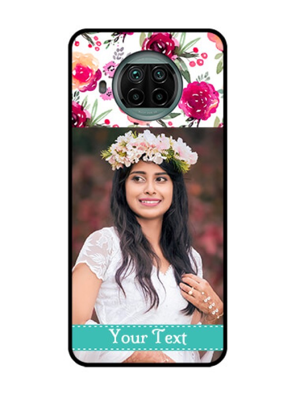 Custom Xiaomi Mi 10I 5G Custom Metal Phone Case - Water Colors Floral Design