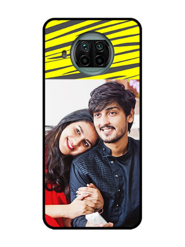 Custom Xiaomi Mi 10I 5G Custom Metal Phone Case - Yellow Abstract Design