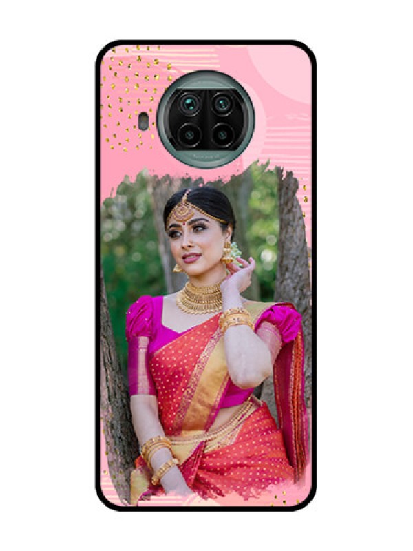 Custom Xiaomi Mi 10I 5G Custom Metal Phone Case - Gold Glitter Splash Design