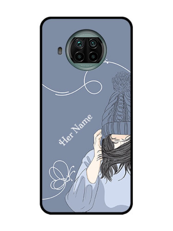 Custom Xiaomi Mi 10I 5G Custom Metal Phone Case - Girl In Winter Outfit Design