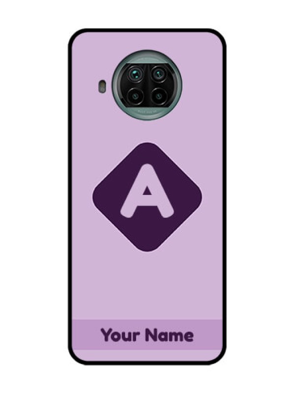 Custom Xiaomi Mi 10I 5G Custom Metal Phone Case - Custom Letter In Curved Badge Design