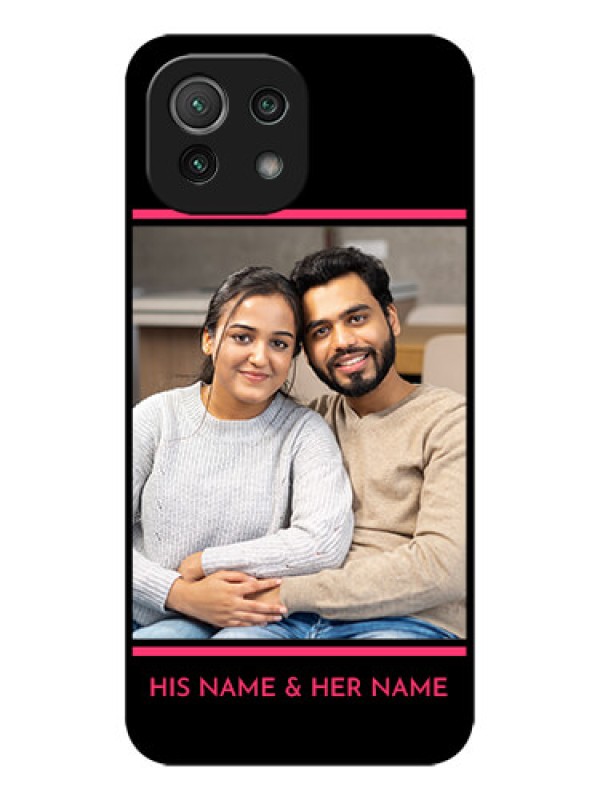 Custom Xiaomi Mi 11 Lite NE 5G Custom Metal Phone Case - With Add Text Design