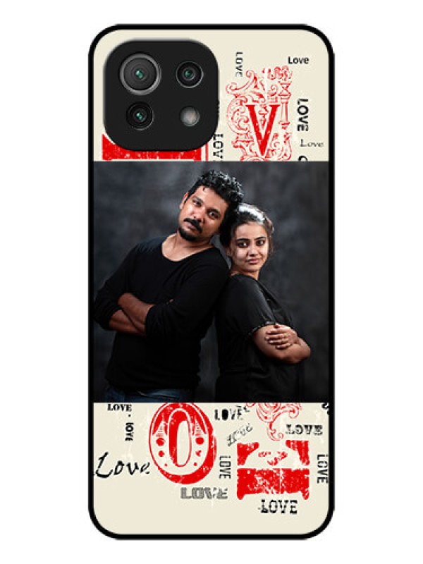 Custom Xiaomi Mi 11 Lite NE 5G Custom Metal Phone Case - Trendy Love Design Case