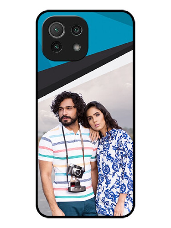 Custom Xiaomi Mi 11 Lite NE 5G Custom Metal Phone Case - Simple Pattern Photo Upload Design