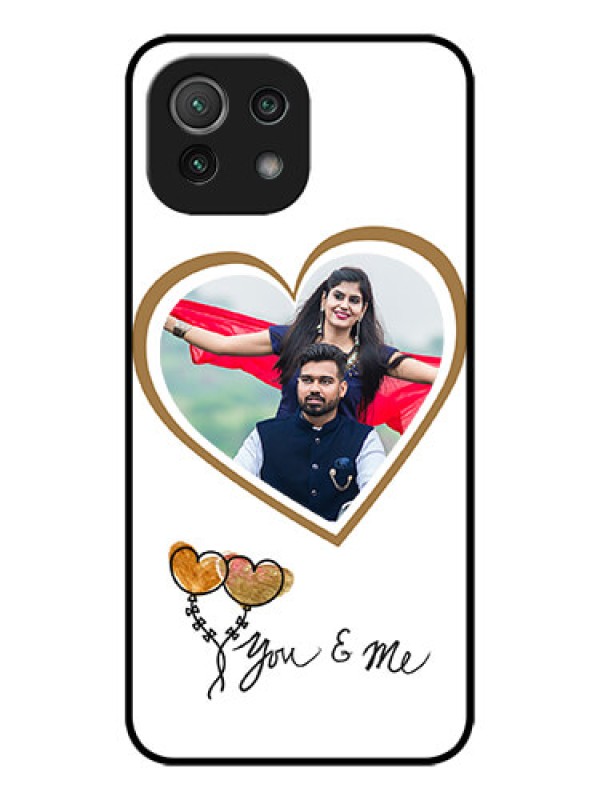 Custom Xiaomi Mi 11 Lite NE 5G Custom Metal Phone Case - You and Me Design
