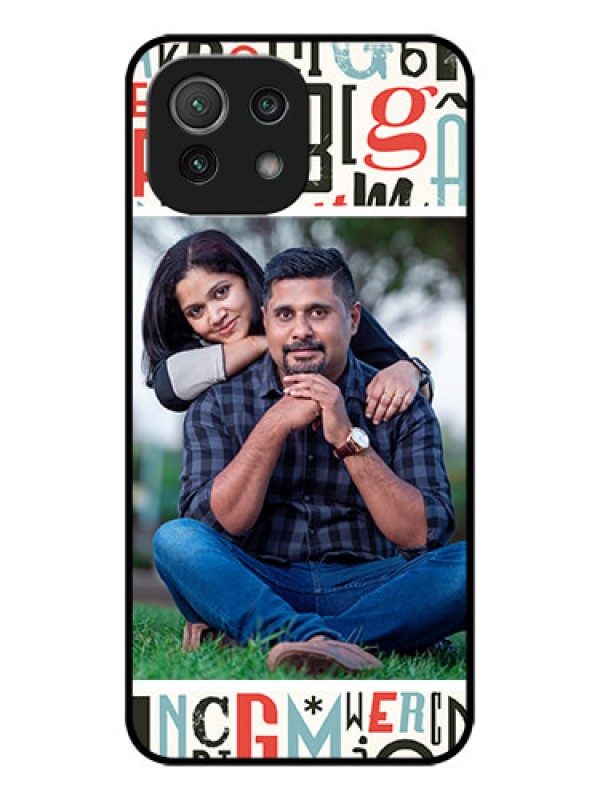 Custom Xiaomi Mi 11 Lite NE 5G Custom Metal Phone Case - Alphabet Design