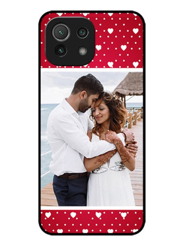 Custom Xiaomi Mi 11 Lite NE 5G Custom Metal Phone Case - Hearts Mobile Case Design
