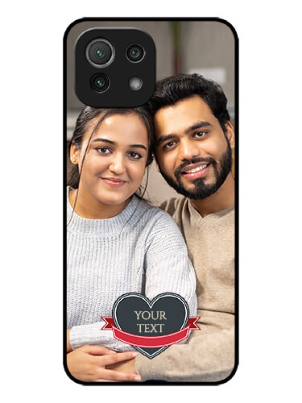 Custom Xiaomi Mi 11 Lite NE 5G Custom Metal Phone Case - Just Married Couple Design