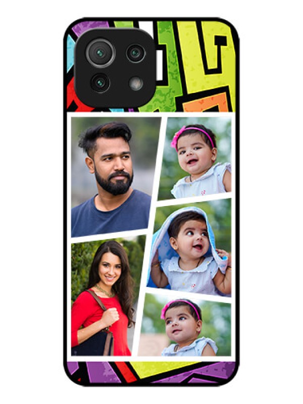 Custom Xiaomi Mi 11 Lite NE 5G Custom Metal Phone Case - Graffiti Pattern Design