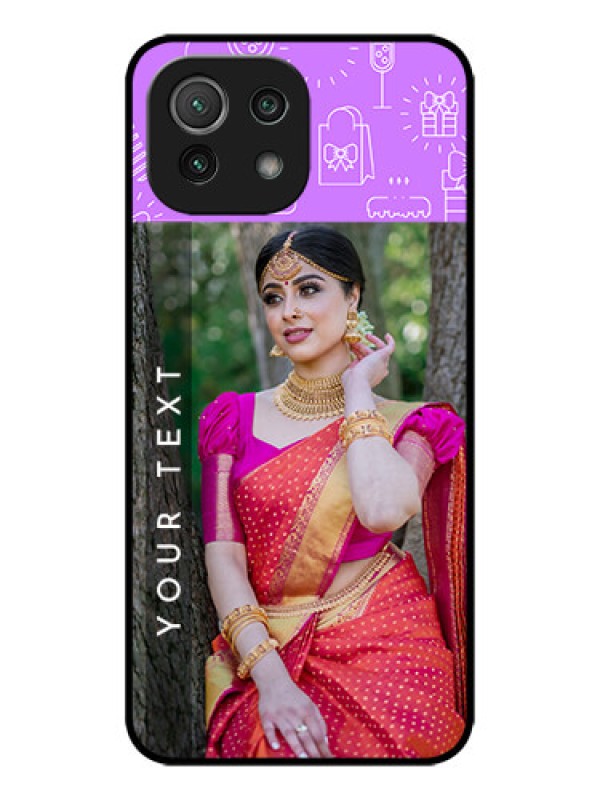 Custom Xiaomi Mi 11 Lite NE 5G Custom Metal Phone Case - Birthday Icons Design