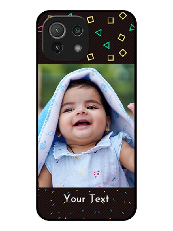 Custom Xiaomi Mi 11 Lite NE 5G Custom Metal Phone Case - With Confetti Birthday Design