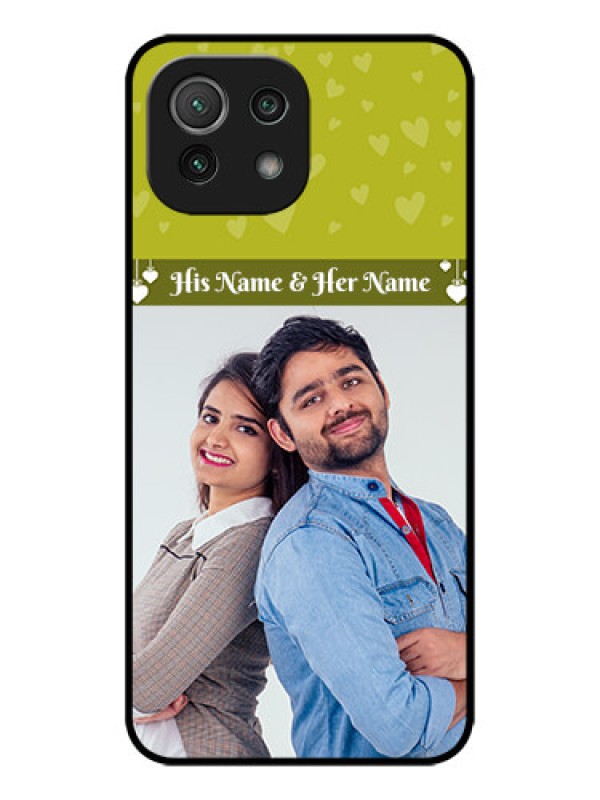 Custom Xiaomi Mi 11 Lite NE 5G Custom Metal Phone Case - You and Me Heart Design