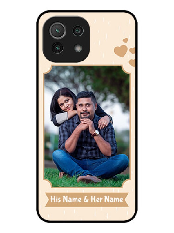 Custom Xiaomi Mi 11 Lite NE 5G Custom Metal Phone Case - With Confetti Love Design