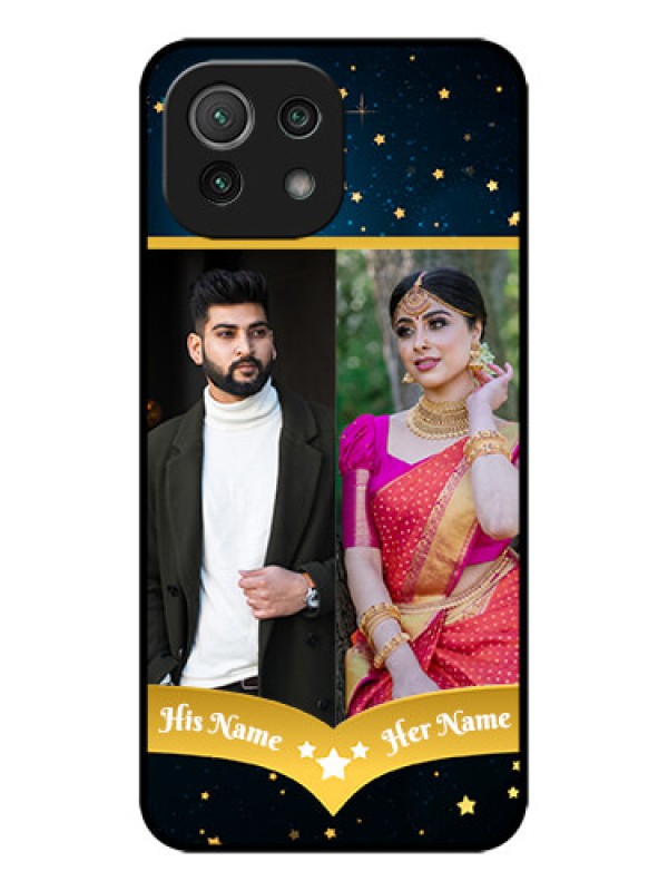 Custom Xiaomi Mi 11 Lite NE 5G Custom Metal Phone Case - Galaxy Stars Backdrop Design