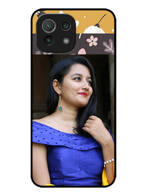 Custom Xiaomi Mi 11 Lite NE 5G Custom Metal Phone Case - Stylish Floral Design