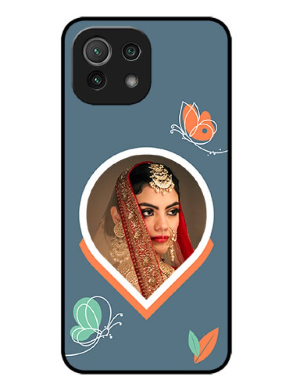 Custom Xiaomi Mi 11 Lite NE 5G Custom Metal Phone Case - Droplet Butterflies Design