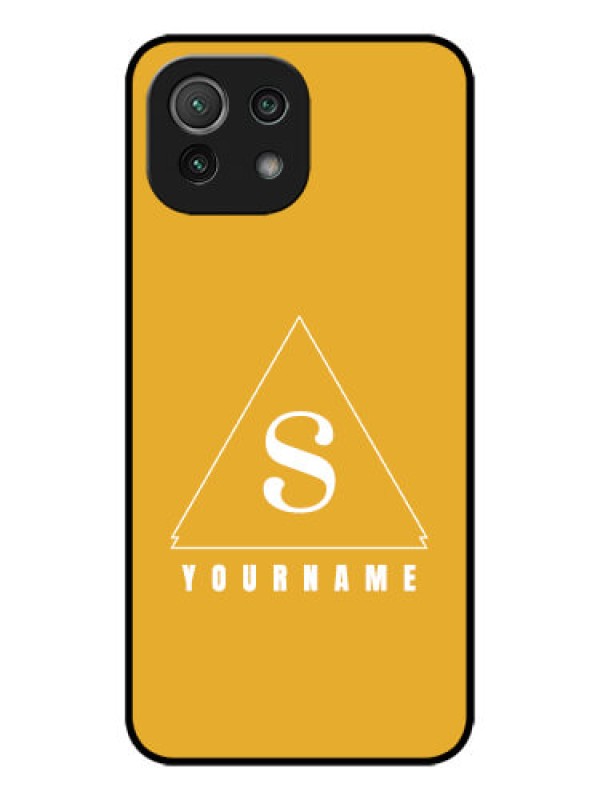 Custom Xiaomi Mi 11 Lite NE 5G Custom Metal Phone Case - Simple Triangle Design