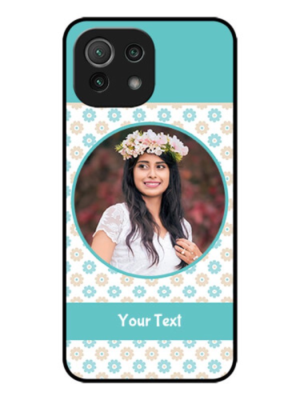 Custom Xiaomi Mi 11 Lite Custom Metal Phone CaseBeautiful Flowers Design