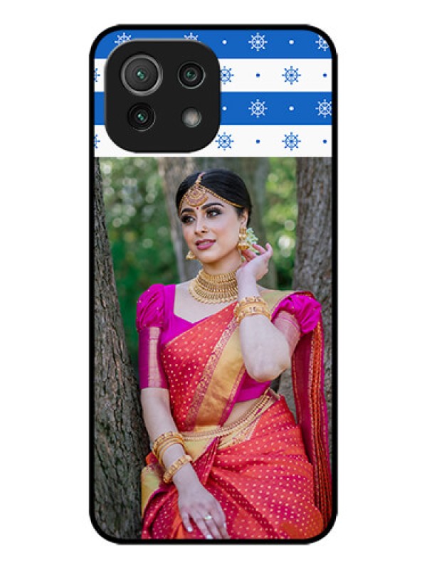 Custom Xiaomi Mi 11 Lite Custom Metal Phone CaseSnow Pattern Design