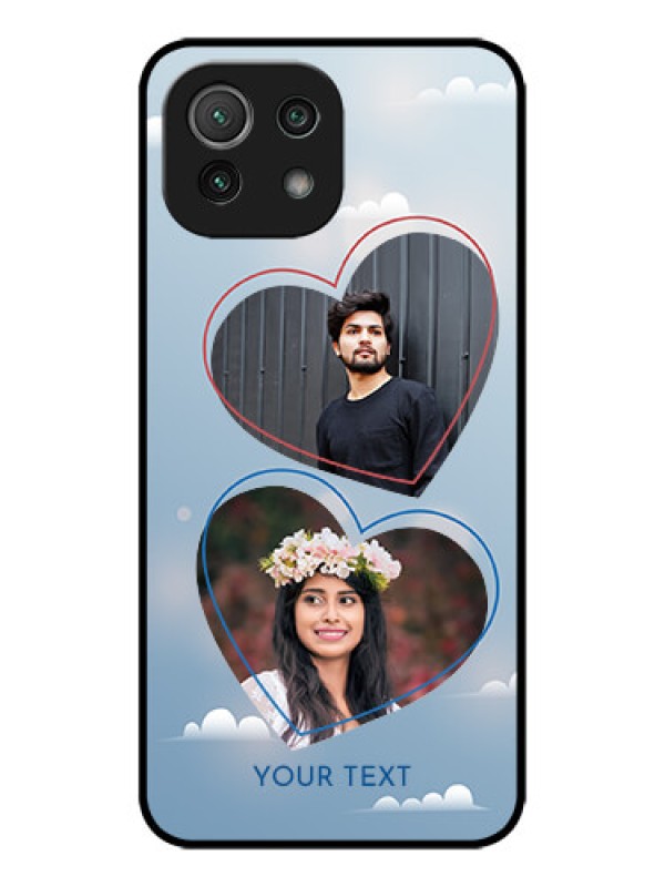 Custom Xiaomi Mi 11 Lite Custom Metal Phone CaseBlue Color Couple Design