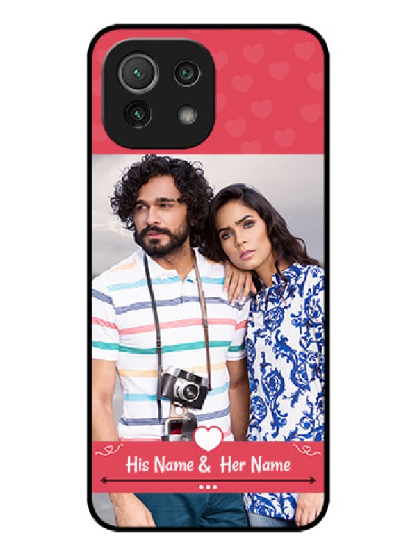 Custom Xiaomi Mi 11 Lite Custom Metal Phone CaseSimple Love Design