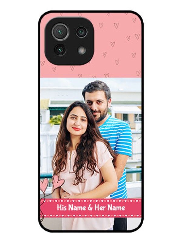 Custom Xiaomi Mi 11 Lite Custom Metal Phone CaseLove Design Peach Color