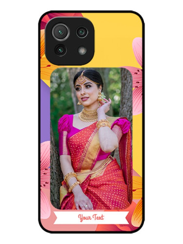 Custom Xiaomi Mi 11 Lite Custom Metal Phone Case3 Image With Vintage Floral Design