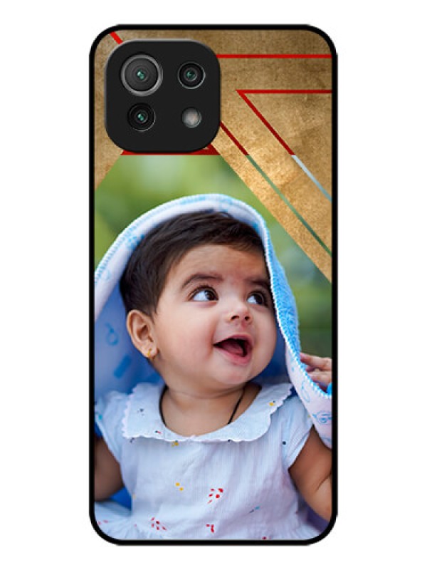 Custom Xiaomi Mi 11 Lite Custom Metal Phone CaseGradient Abstract Texture Design