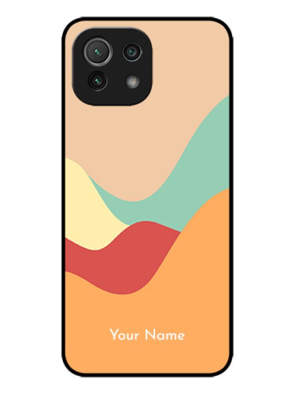 Custom Xiaomi Mi 11 Lite Custom Metal Phone CaseOcean Waves Multi - Colour Design