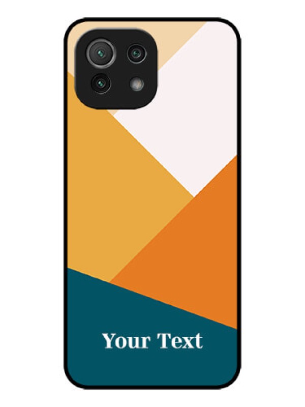 Custom Xiaomi Mi 11 Lite Custom Metal Phone CaseStacked Multi - Colour Design