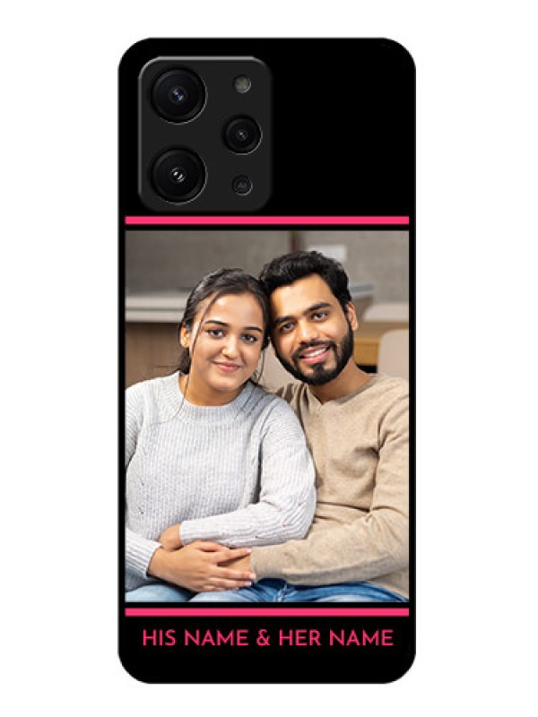 Custom Redmi 12 4G Custom Metal Phone CaseWith Add Text Design