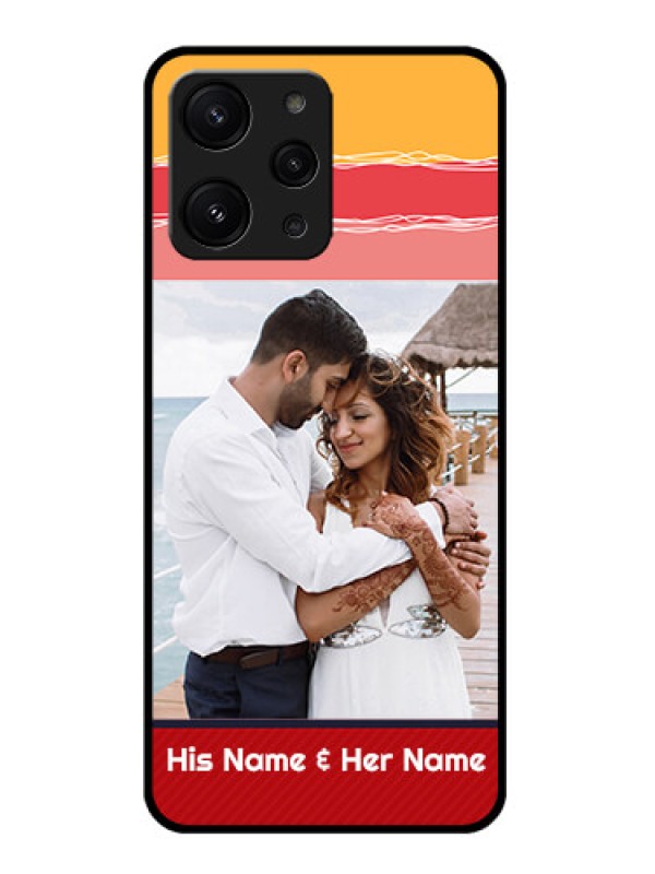 Custom Redmi 12 4G Custom Metal Phone CaseColorful Case Design