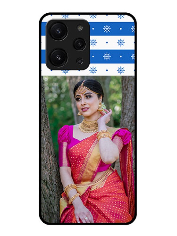 Custom Redmi 12 4G Custom Metal Phone CaseSnow Pattern Design