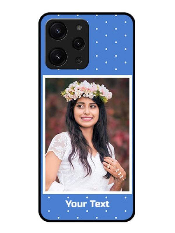 Custom Redmi 12 4G Custom Metal Phone CasePolka Dots Design