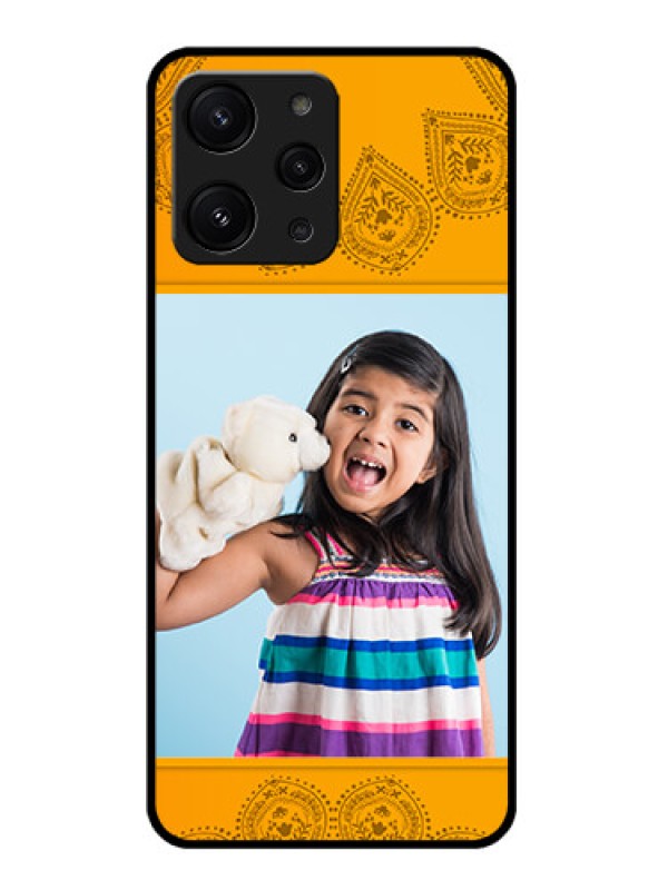 Custom Redmi 12 4G Custom Metal Phone CasePhoto Wedding Design