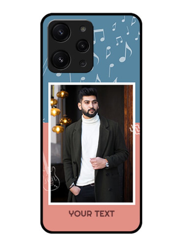 Custom Redmi 12 4G Custom Metal Phone CaseWith Color Musical Note Design