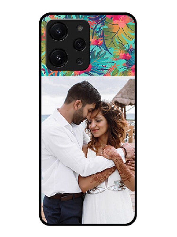 Custom Redmi 12 4G Custom Metal Phone CaseWatercolor Floral Design