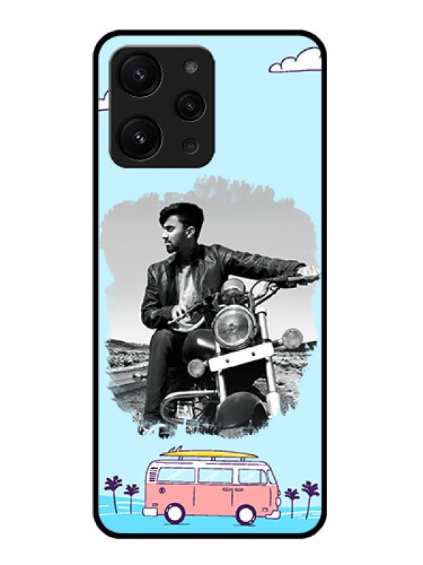 Custom Redmi 12 4G Custom Metal Phone CaseTravel and Adventure Design