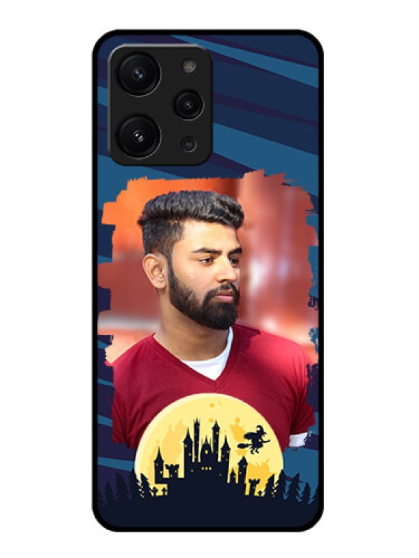 Custom Redmi 12 4G Custom Metal Phone CaseHalloween Witch Design