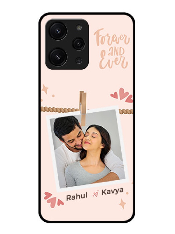 Custom Redmi 12 4G Custom Metal Phone CaseForever And Ever Love Design