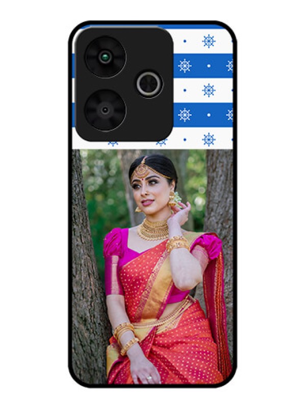 Custom Redmi 13 5G Custom Metal Phone Case - Snow Pattern Design