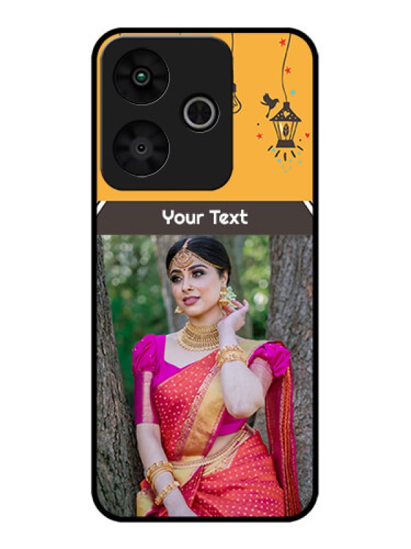 Custom Redmi 13 5G Custom Metal Phone Case - With Family Picture And Icons